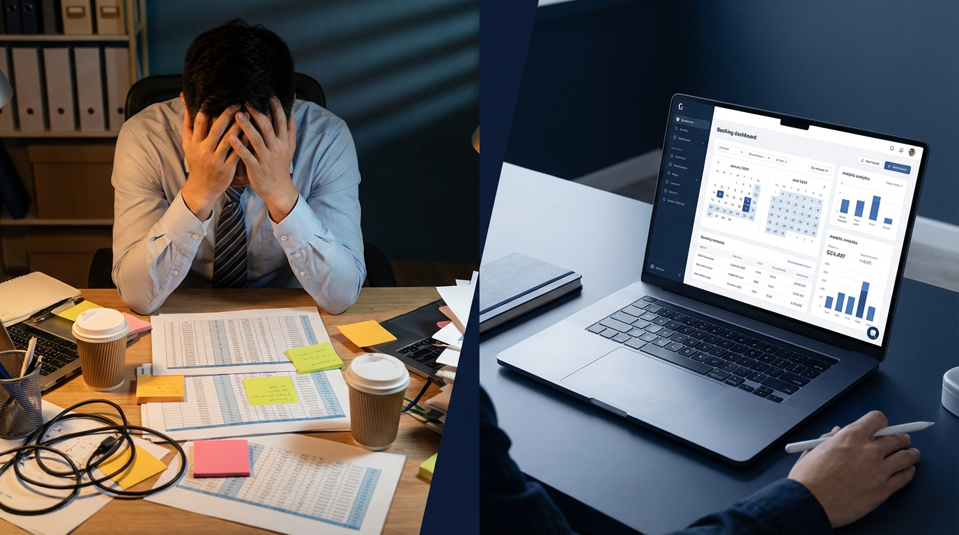 Spreadsheets vs. Booking Software: A Cost Comparison That Might Surprise You